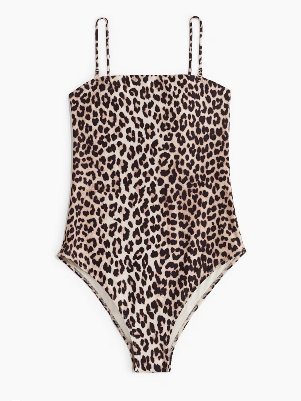 H&M leopard print bandeau swim suit size S